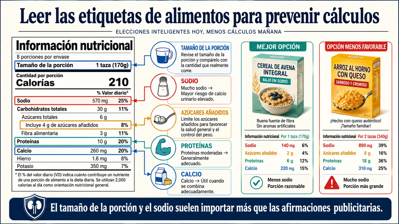 Lea el tamaño de la porción