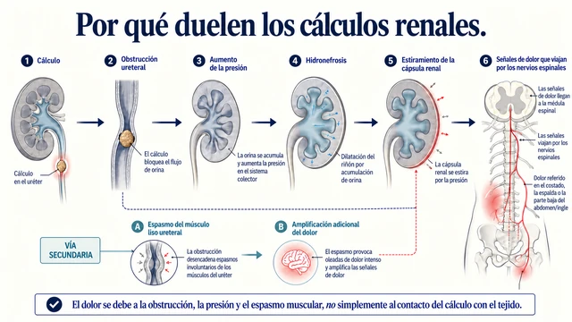 Por qué duelen los cálculos