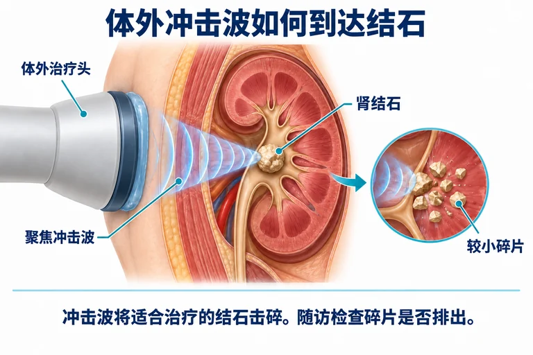 体外冲击波如何到达结石