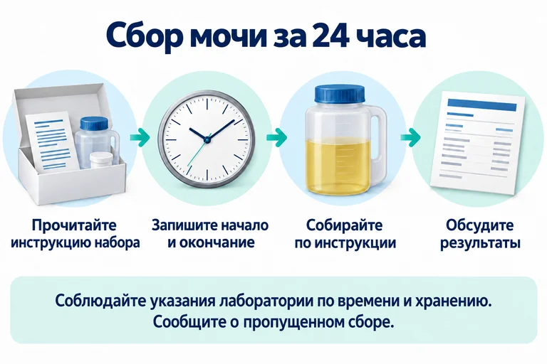 Сбор мочи за 24 часа