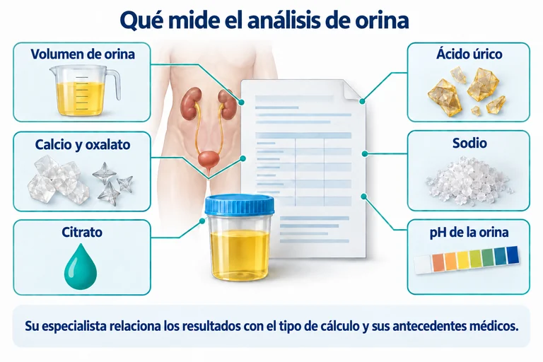 Qué mide el análisis de orina