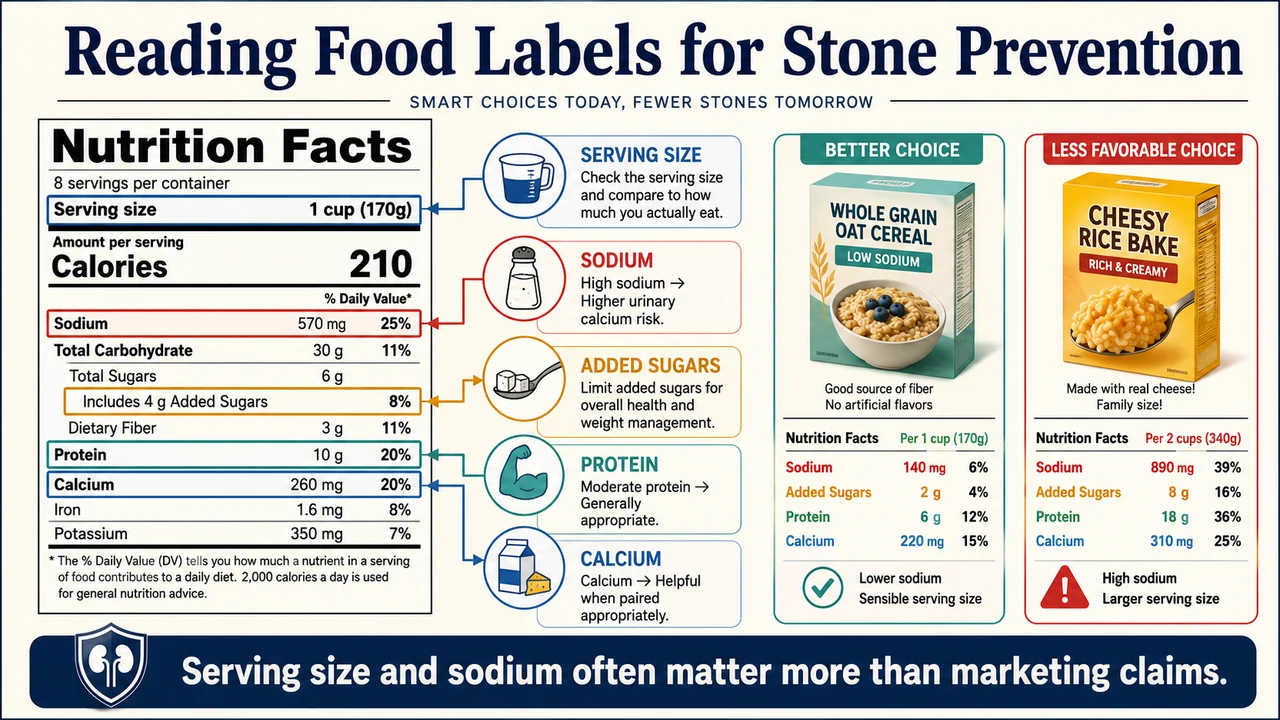 Read the serving size