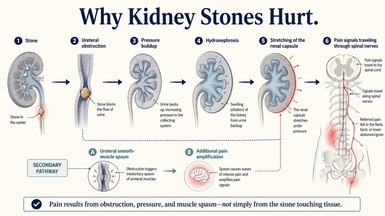 Why a stone can hurt